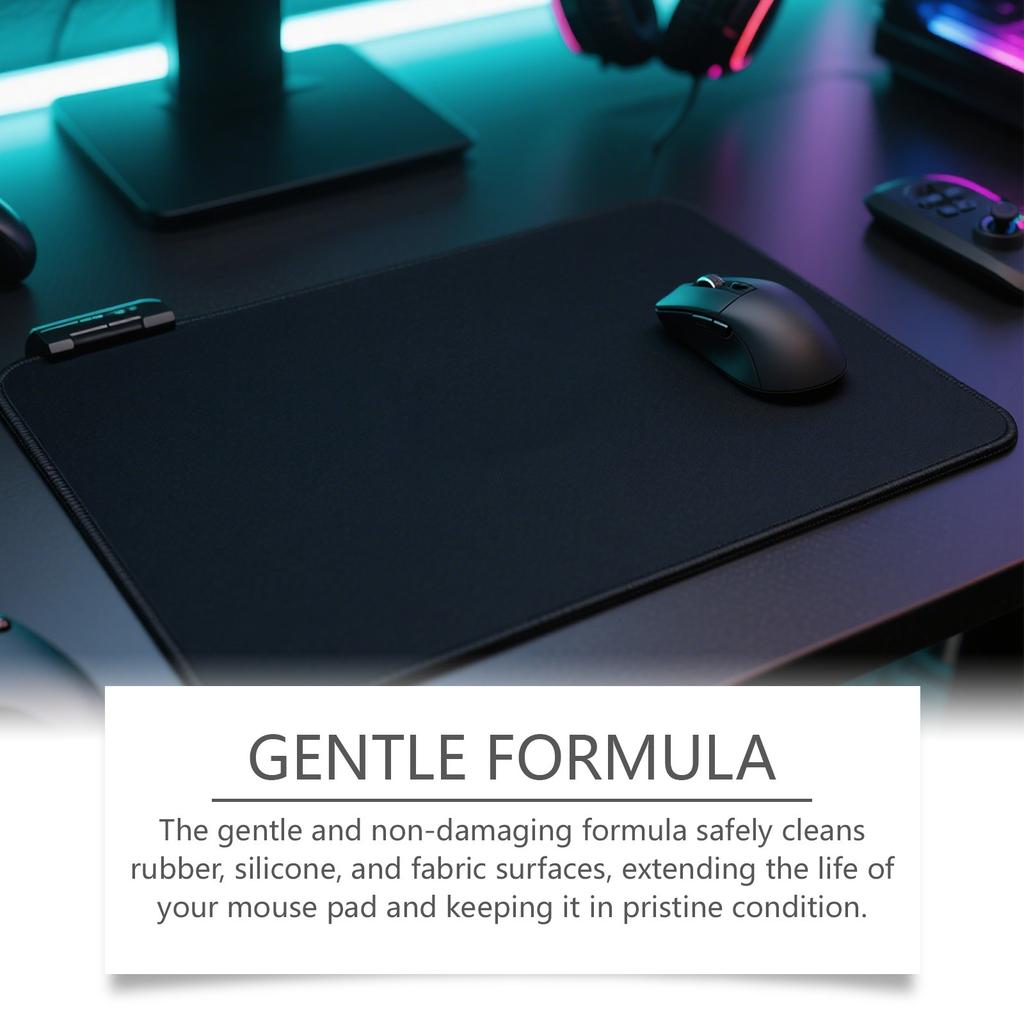 Очиститель для коврика мыши, Инструмент для чистки клавиатуры, Эффективно пенится на ковриках для мыши, Быстро сохнет и не влияет на использование, 100 мл