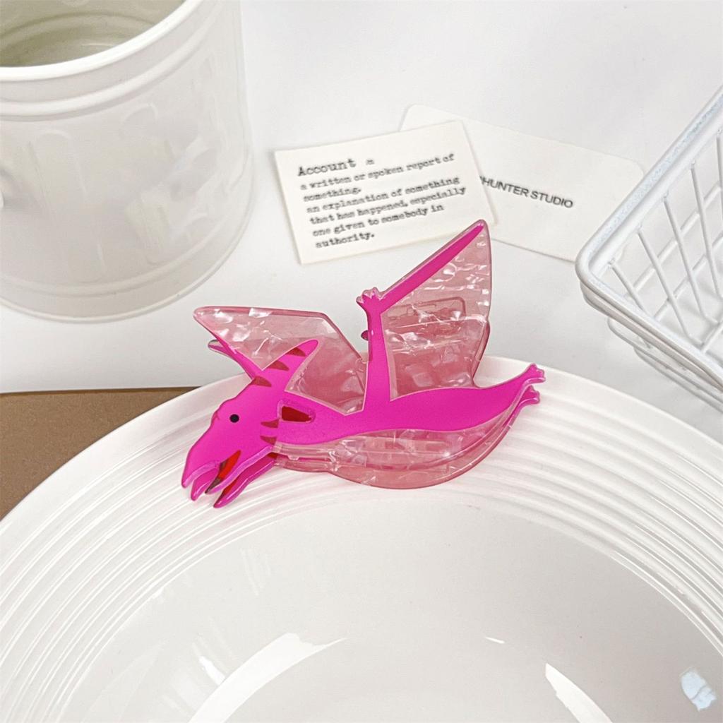 Cartoon Hair Dinosaur Clip Unique Hairpin Funny Acrylic Hairpieces Friendly Hair Decoration For Fashion Enthusiast