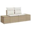 VidaXL Ensemble de canapés de jardin 7 pièces avec coussins beige en rattan synthétique 3361210