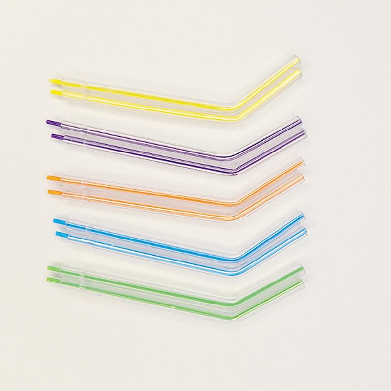 Набор из 250 цветных одноразовых трехходовых наконечников для стоматологического шприца для чистки зубов