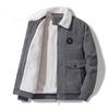 Men's Corduroy Turn-Down Collar Casual Workwear Jacket for Autumn and Winter