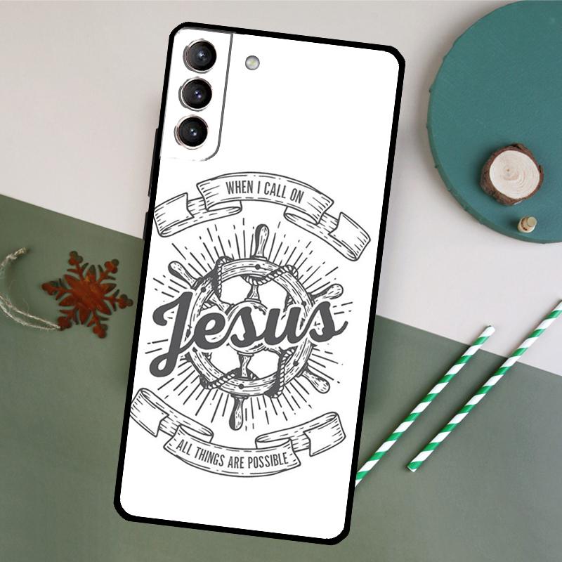 Христианский Иисус Чехол для телефона Samsung Galaxy S25 S20 S21 S22 S23 S24 S26 Ultra S10 Plus S25 FE Задняя крышка