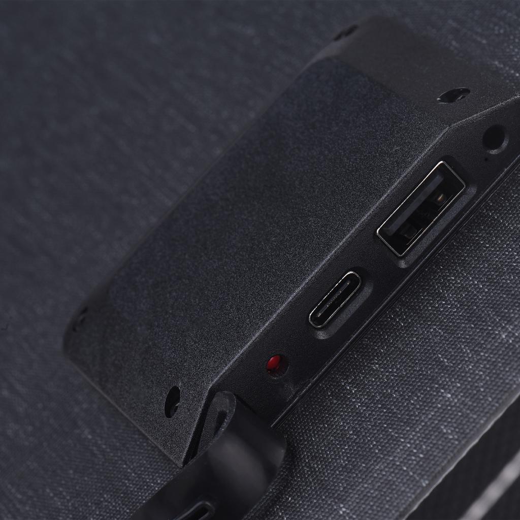 15W 5V Portable Foldable Solar Panel IP67 Waterproof USB and Type-C Outputs Solar Panel Charger for Phones Power Banks Camping Home Backup