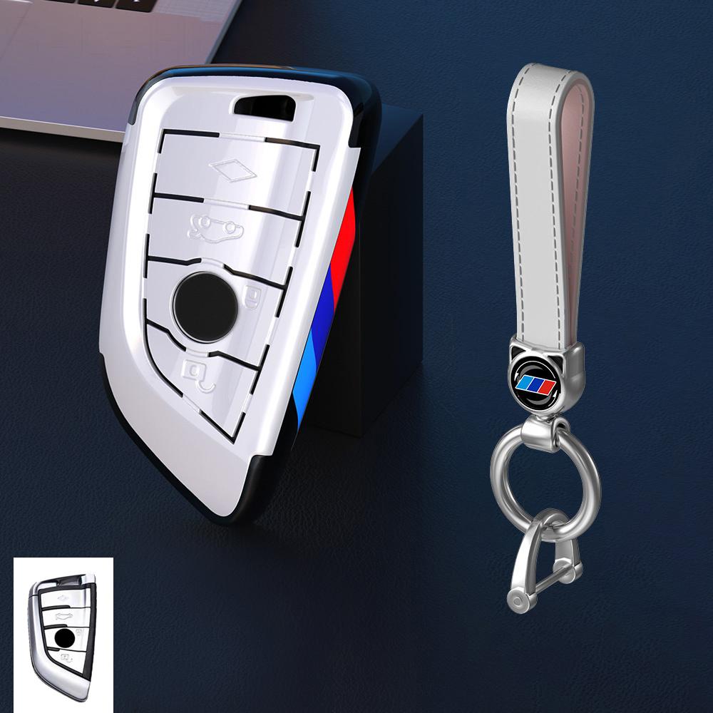 Carbon Fiber Key Case Cover for BMW X1 X3 X5 X6 F15 F16 G30 7 Series 525 F30 118i 218i G11 F48 F39 520