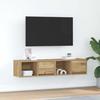 VidaXL TV Furniture 2 Pcs Artisan Oak 60x31x25.5cm Engineered Wood, TV Stand, Hi-fi Cabinet, Entertainment Center, 861453