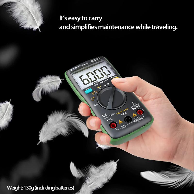 ZOYI ZT-102L automatic range inductance multimeter Compact high-precision anti-burn multimeter 60H