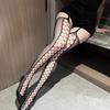 NEW Sexy Women Stockings Fishnet Tights Transparent Open Crotchless Pantyhose Thigh High Plus Size Elastic Stocking with Garter Belt