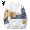 PLAYBOY Men's Round Neck Knit Sweater