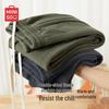 MINISO Мужские утепленные флисовые теплые повседневные брюки