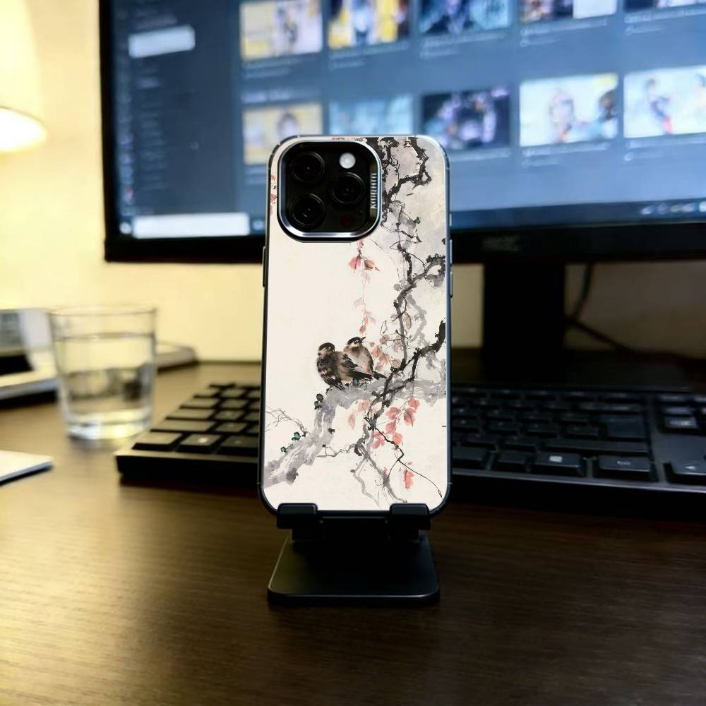 Чехол для телефона Lnk Art Print для iPhone 17,16,15,14,13,12,11 Plus,Pro Max,XS,Красочный Серебристый Чехол для телефона Funda Cover