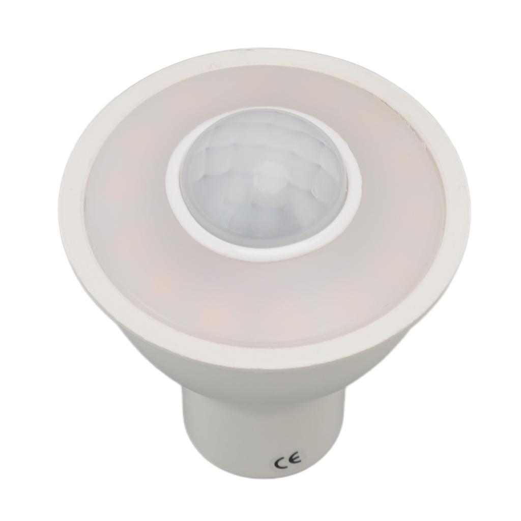 GU10 Light Bulb Infrared Human Induction Replacement Bulb for Ceiling Corridor Porch Lamp Warm