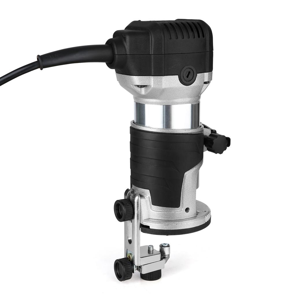 Ручной фрезерный станок по дереву, 220 В, 2000 Вт, электрический ручной триммер с 6 регулируемой скоростью и сменными 6,35 мм/8 мм