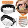 Stainless Steel Garlic Press Manual Ring Garlic Pounder Garlic Mincer Chopping Household Garlics Press Squeezing Kitchen Gadgets