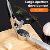Stainless Steel Garlic Press with Convex Pressing Plate Heavy Duty Garlic Mincer Easy To Use Clean Rust
