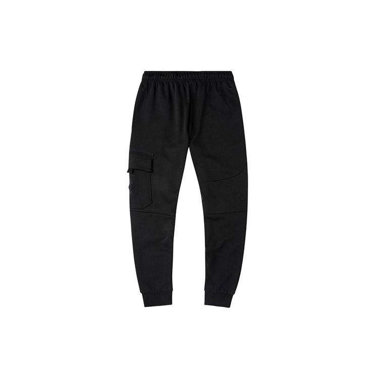 Баскетбольная серия Li Ning Badfive, однотонные повседневные спортивные брюки с манжетами и надписью, мужские брюки, стандартные, черные AKLQ507-2