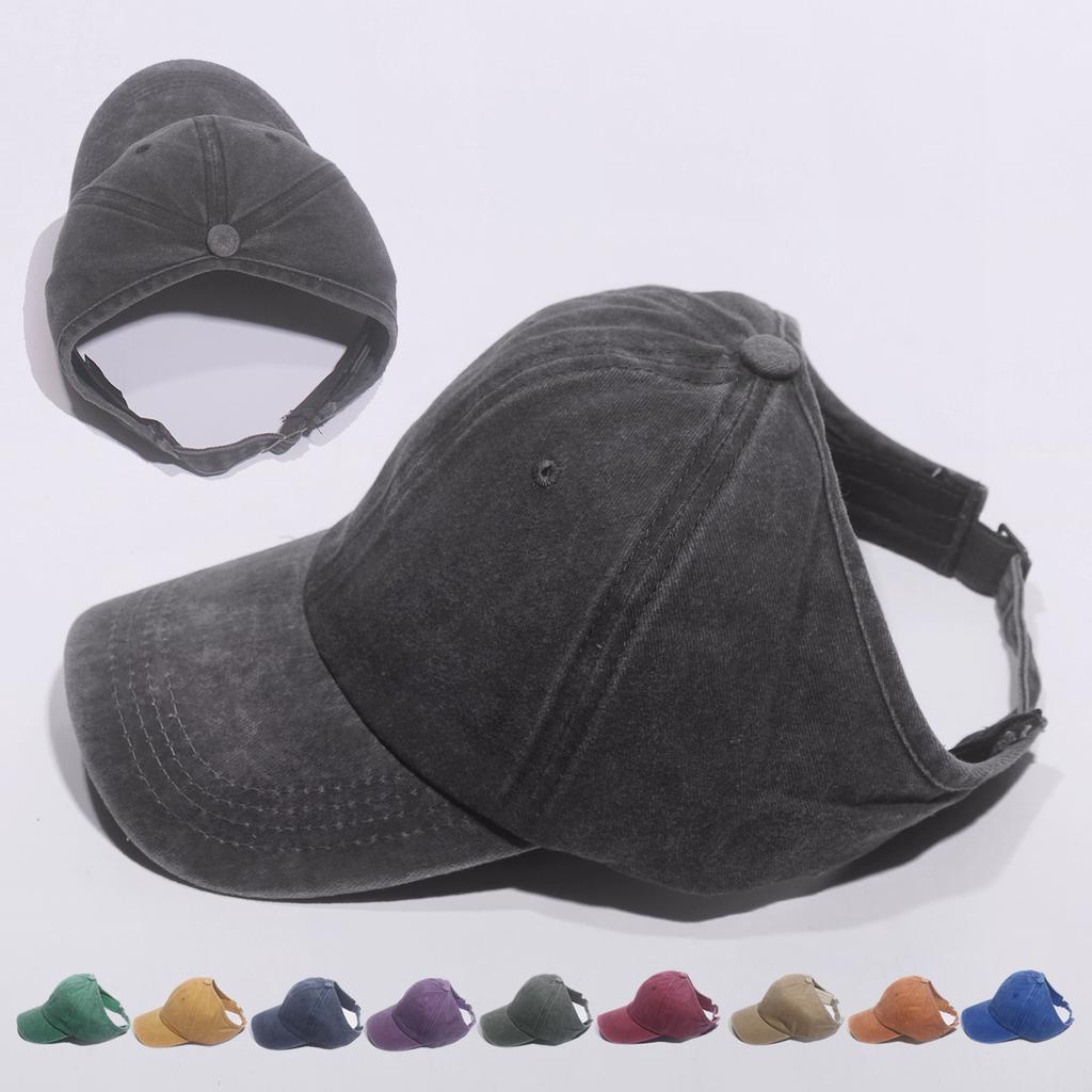 Ponytail Baseball Cap for Women Spring Summer Sun Hat Running Snapback Hat Messy High Bun Women's Caps Female