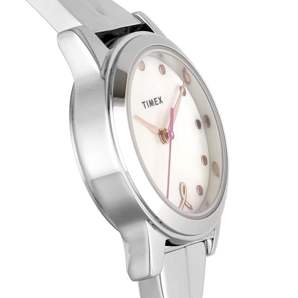 Часы TIMEX Main Street, Кварцевый механизм, Водонепроницаемость 3 АТМ, Минеральное стекло, Белый перламутровый циферблат, TW2V52900, Женские [Оригинал]