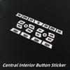 For Jaguar XF XJ 2010-2019 Stainless Steel Black Car Central Control Multimedia Air Button Cover Trim Sticker Car Accessories lqrd4