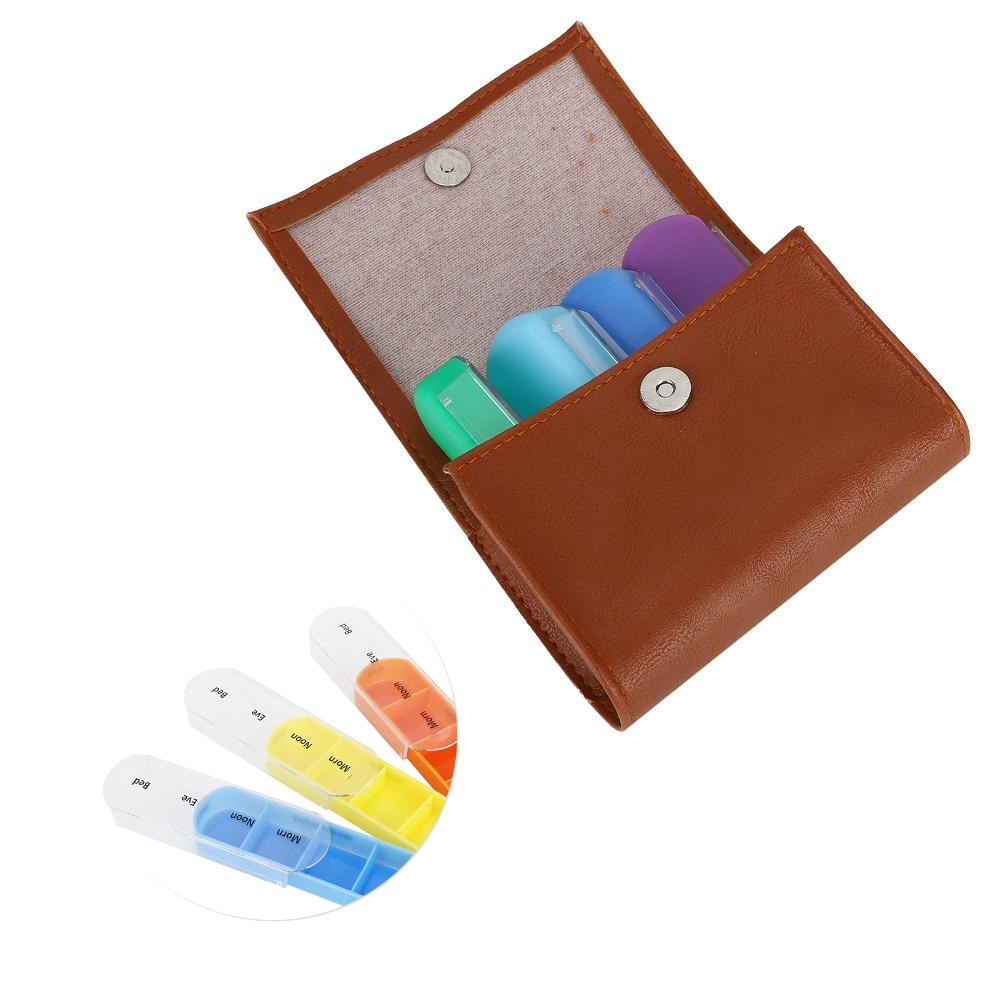 Weekly Layout Pill Dispenser 7 Day Schedule Medicines Storage Box Medicines Organizer Home