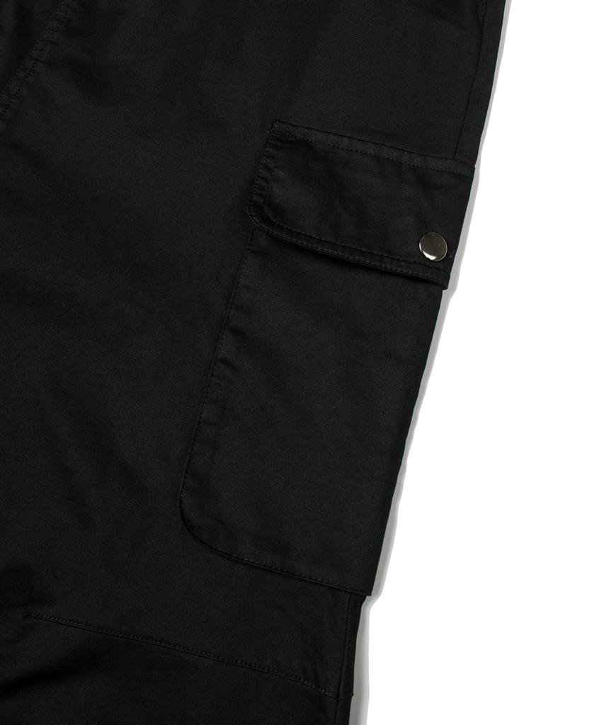 Pallet Long Cargo Shirred Skirt Black