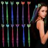 Fashion LED Luminous Hair Scrunchies Light Up Glowing Scrunchy Hair Band For Girls Flashing Hair Tie Hair Rope Hair Accessories