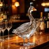 Bar Cabinet Decoration 3D Animal Whiskey Decanter, 350ml Decorative Bottle, Glass Bird Liquor Display Bottle Artistic Decanter for Wine Spirits