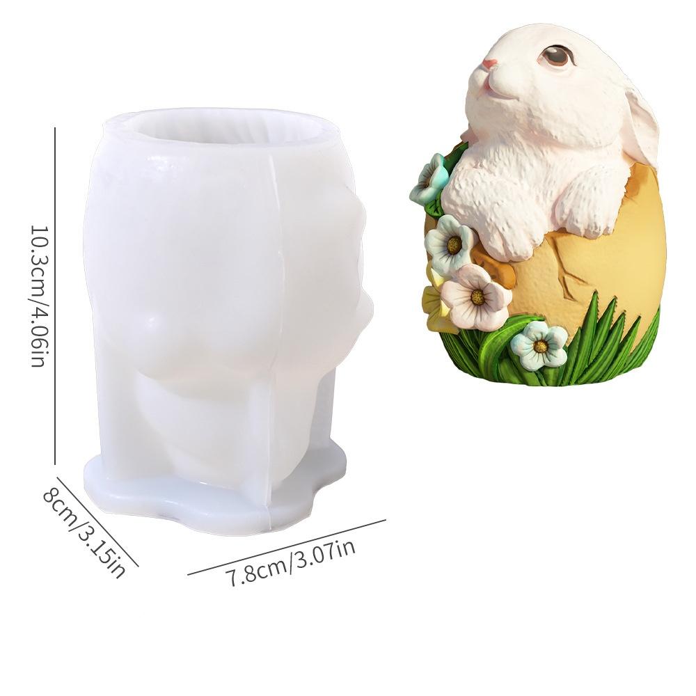 Силиконовая форма для пасхального яйца с тиснением бабочки, формы для ароматических свечей в виде кролика, формы для мыла ручной работы, ароматерапевтическая декорация, 3D-поделка, подарок 2025