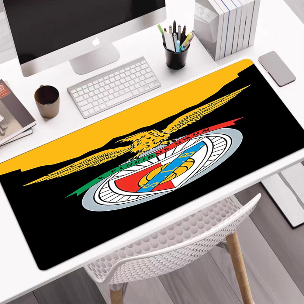 S.L. Benfica Theme Mouse Pad, Non Slip Rubber Base, Multifunctional Office & Home Decor, Perfect for Workspace Personalization.