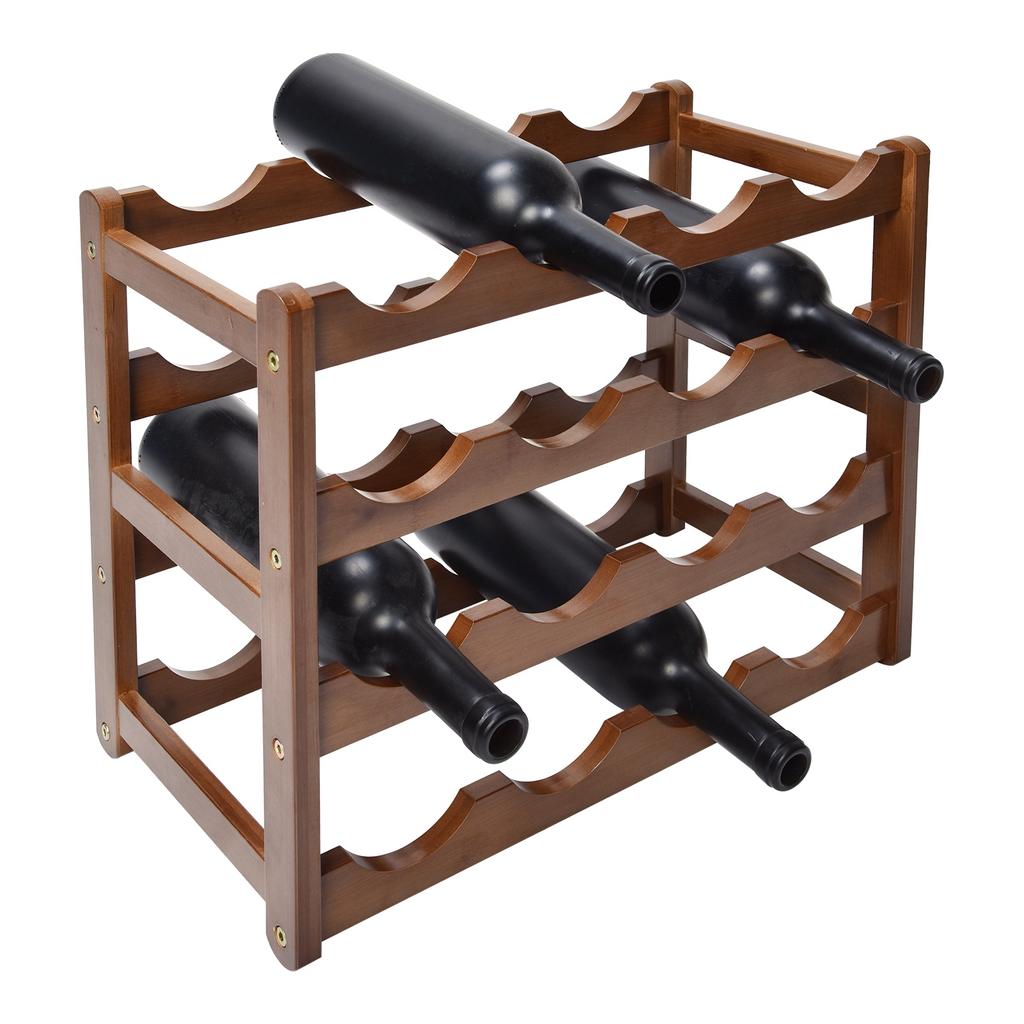 4-х уровневая винная стойка, бамбуковая стойка для хранения, держатель для винных бутылок, винная полка для домашней кухни