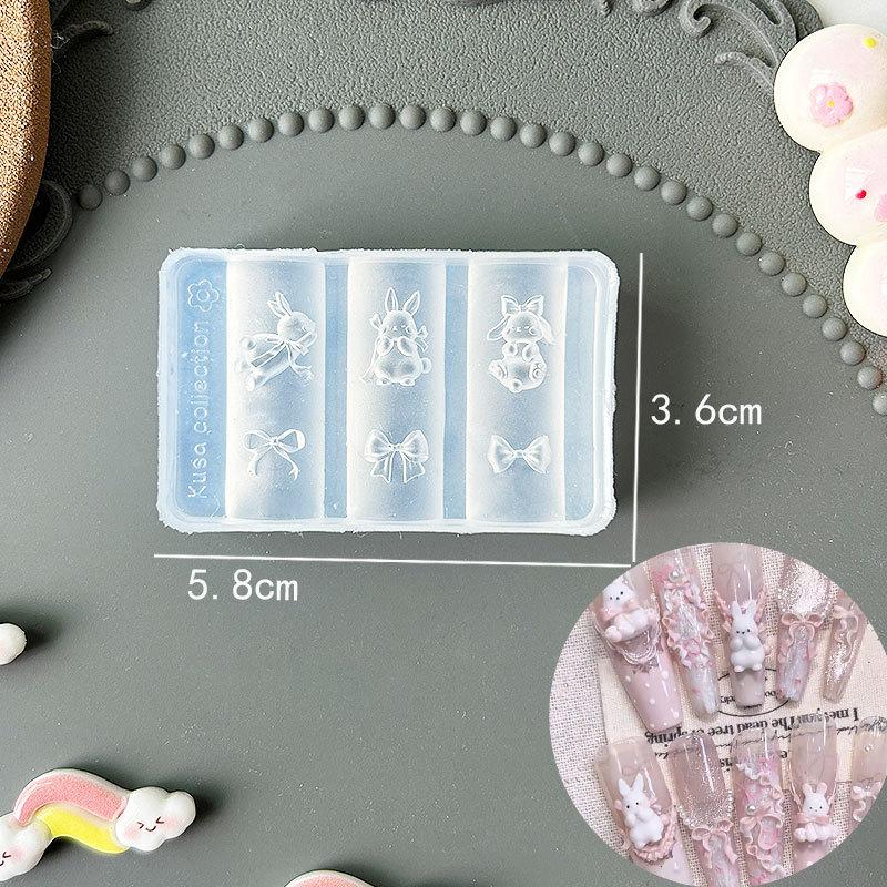 3D Фруктовый силиконовый молд для ногтей Сладкие лепестки цветов Ногти феи Шаблоны DIY Декор для нейл-арта Шаблон для маникюра для нейл-шармов