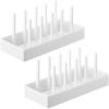Yamazaki Under-Sink Adjustable Pot Lid & Frying Pan Storage Stand, W32 (Set of 2), Tower, White, 1359 X 2