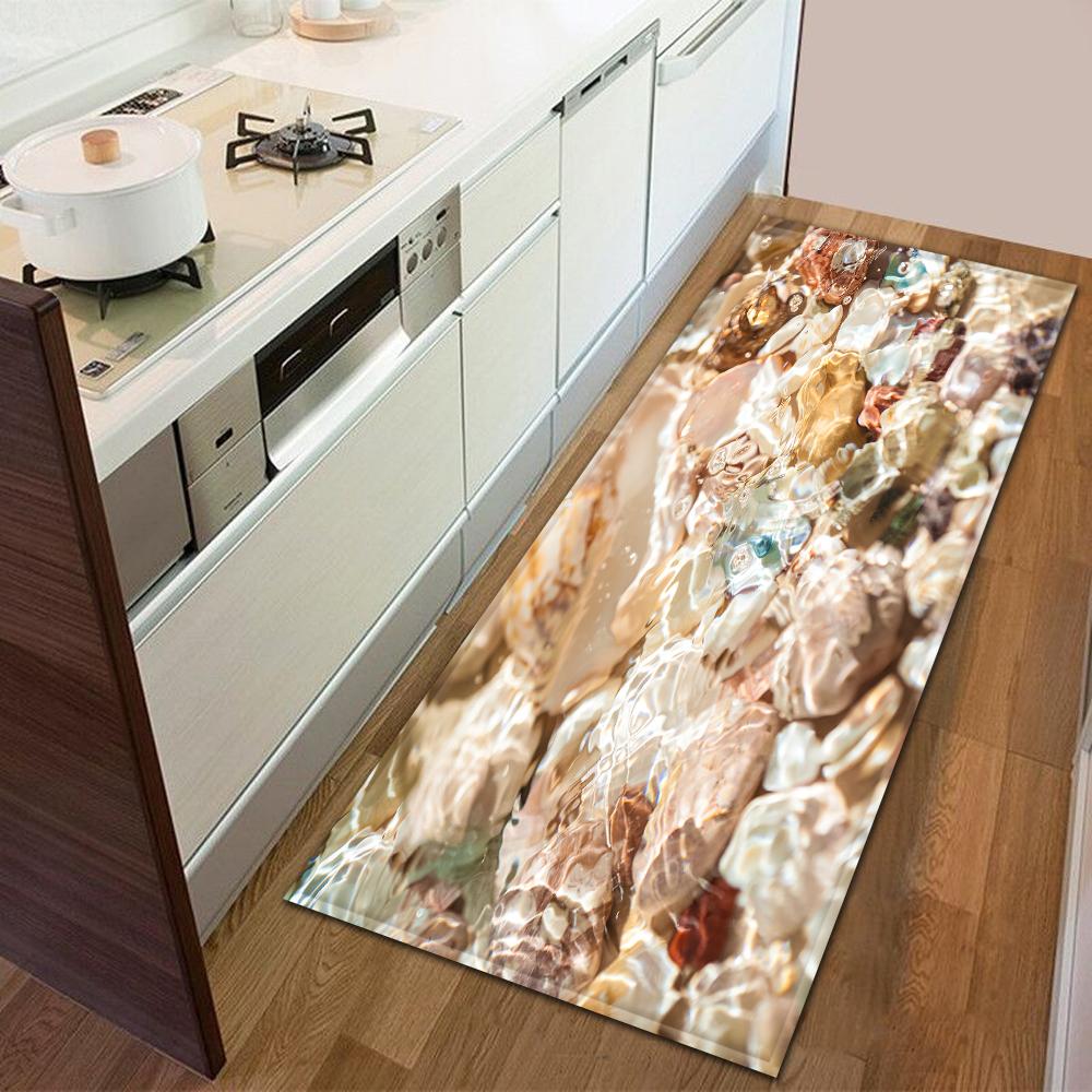 Entrance Door Mat Kitchen Bedroom Carpet Non-slip Floor Corridor Balcony Carpet Modern Printed Pattern Floor Mat