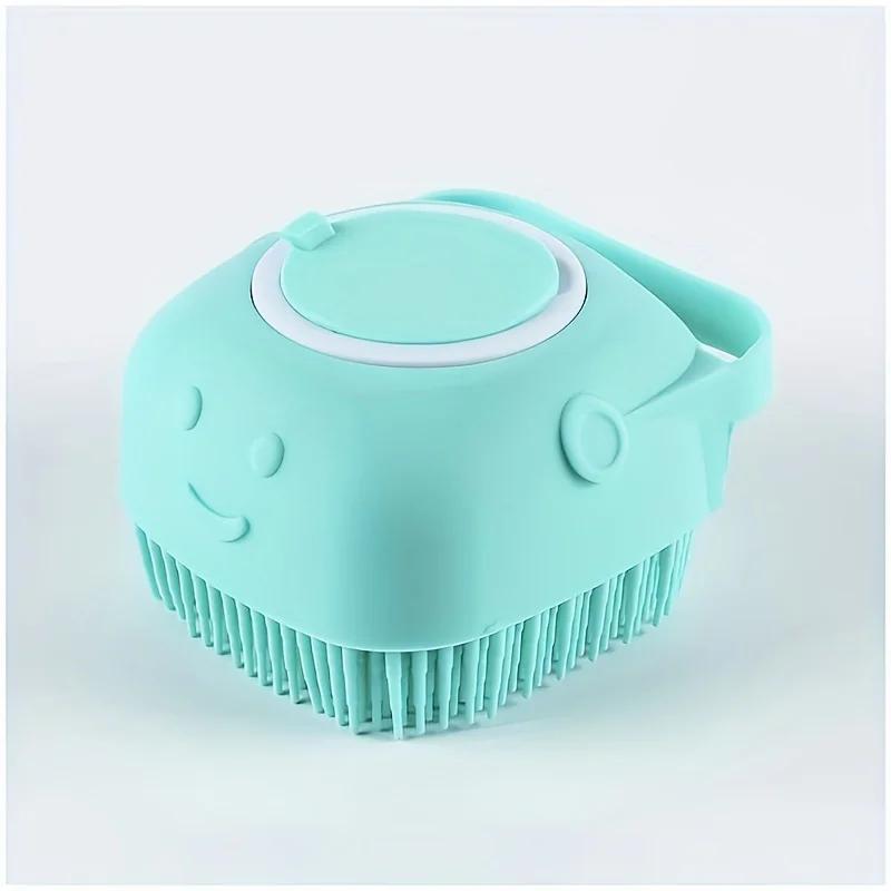 2 In 1 Silicone Pet Grooming Brush With Massage Balls, Bath And Massage Tool For Dogs Cats Pet Care Accessory