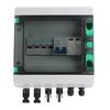 Solar PV Combiner Box 2 String Plastic 15A Fuse Lightning Protection Circuit Breaker 2 In 1 Out DC1000V IP65 Waterproof