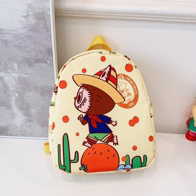 Breathable Backpack Color Nylon School Bag For Preschool Kids Daily Use