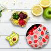Восковая пищевая обертка Экологичная кухонная обертка Замена Органический натуральный пчелиный воск Многоразовые обертки из пчелиного воска смешанного рисунка Крышка для миски