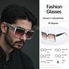 Vintage High Square Sunglasses For Men Glass Pc Material Minimalist Design For Spring Summer  Versatile For Urban Commuting