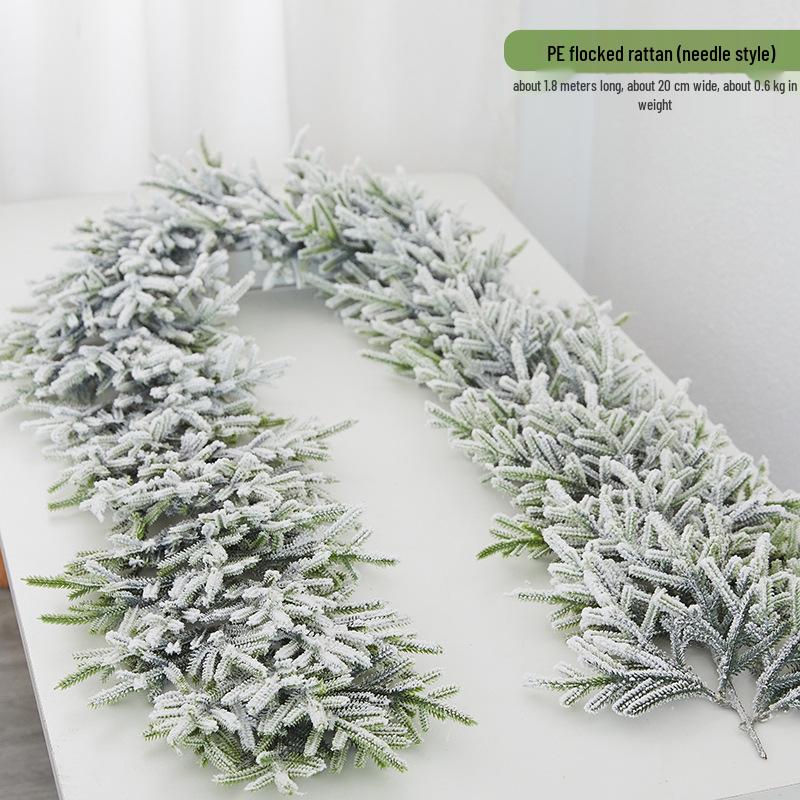 Christmas Snowflake Garland for Hotels, Malls, Windows, Doors & Stair Handrails