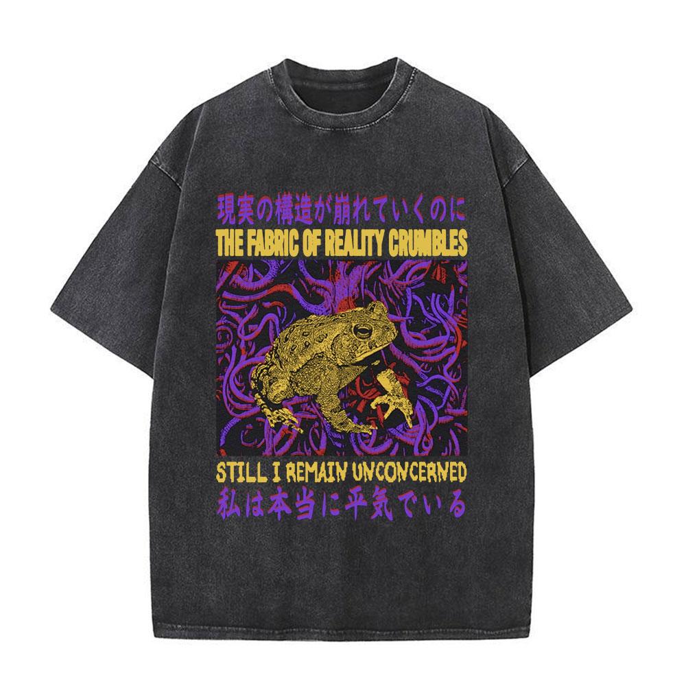 Lost In The Cheese Japanese Rat Vintage T Shirt Mens Casual Short Sleeve T-shirts Unisex Retro Washed Oversized T Shirts