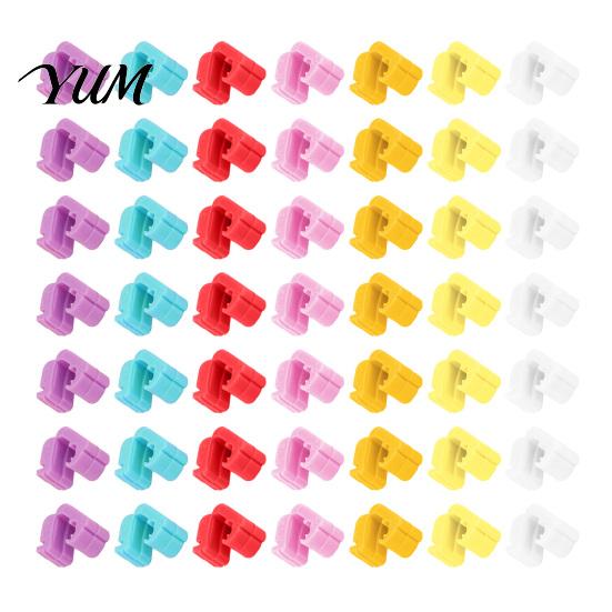 Balloon Flower Clips 100Pcs Knot Tying Tool, Plastic Clip Sealer for Party Decoration Decor, Quick Seal Fastener Wedding Birthday, Reusable