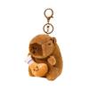 Bag Hanging Capybara Keychain Cute Plush Doll Lovely Capybara Key Pendant  Jewelry Gift