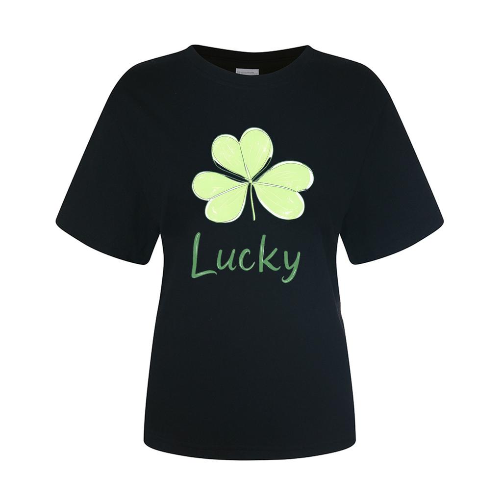 Унисекс ул.. Короткие рукава с графикой ко Дню Святого Патрика