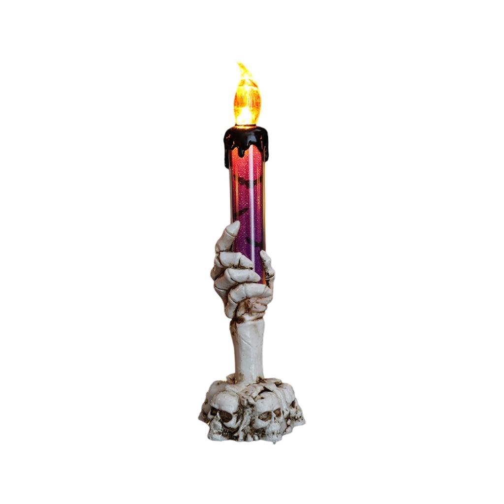 Halloween Hand Electronic Candle LED Light for Home Party Decoration Safe Indoor Battery Operated