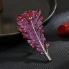 Senior Brooches Flower Leaf Brooch Pins for Women Suit Pendant  Fashion Brooches Jewelry