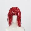 Glitter Halloween Colored Wig Fancy Dress Shiny Party Wig Short Foil Tinsel Wigs