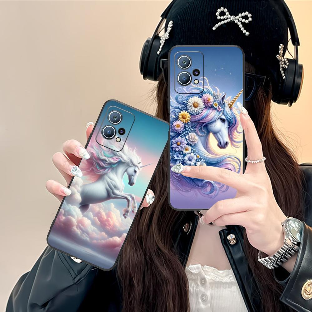 Фантазийный чехол для мобильного телефона с единорогом для Huawei P60 P50 P40 P30 P20 P10 P9 P8 Pro Lite Plus Цветная печать Красивый чехол
