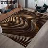 3D Abstract Carpet Color Lines Carpet Living Room Tea Table Visual Carpet Mat