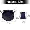 Portable Folding Sink Camping Travel Foldable Water Basin with Carrying Handle Suitable for Outdoor Activity