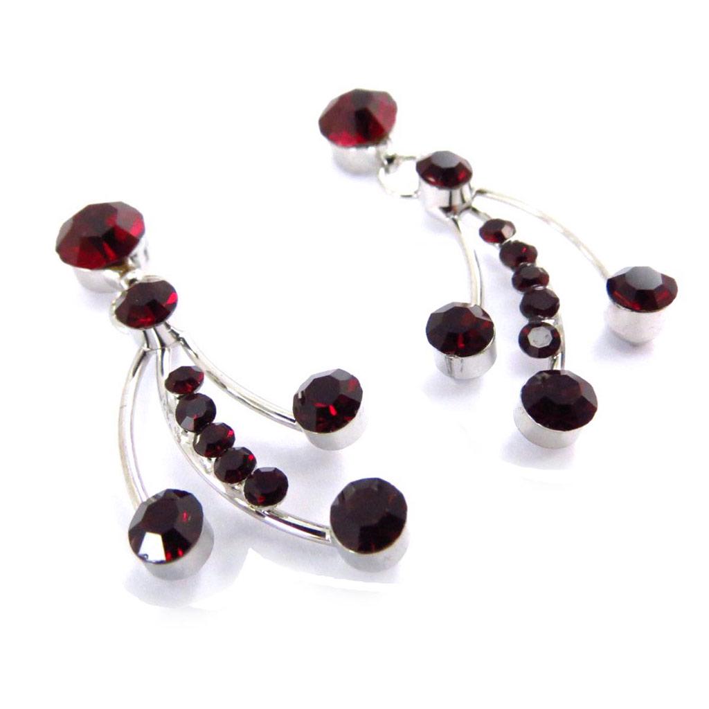 Les Trésors De Lily [J6677] — Красные дизайнерские серьги Paradis Floral