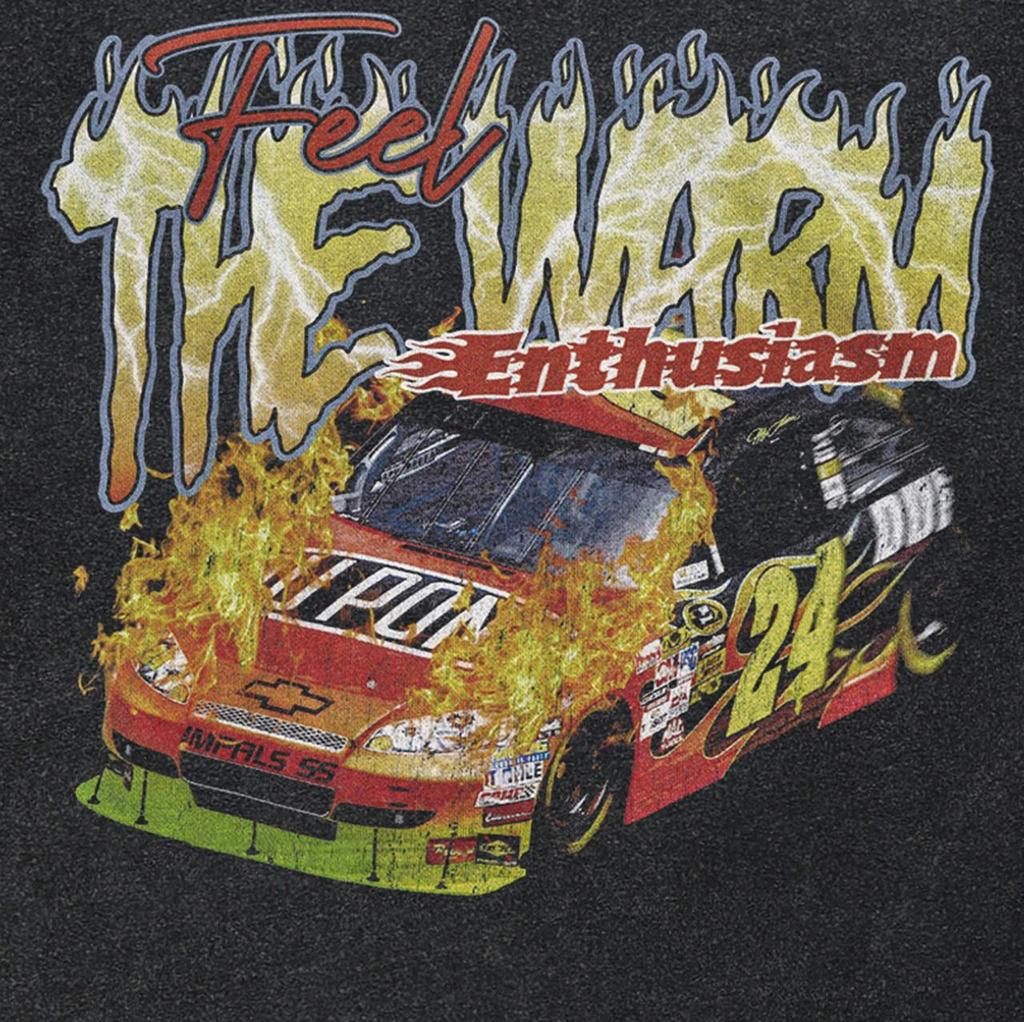 Футболка унисекс с графическим принтом Speed ​​Car 2024 Streetwear